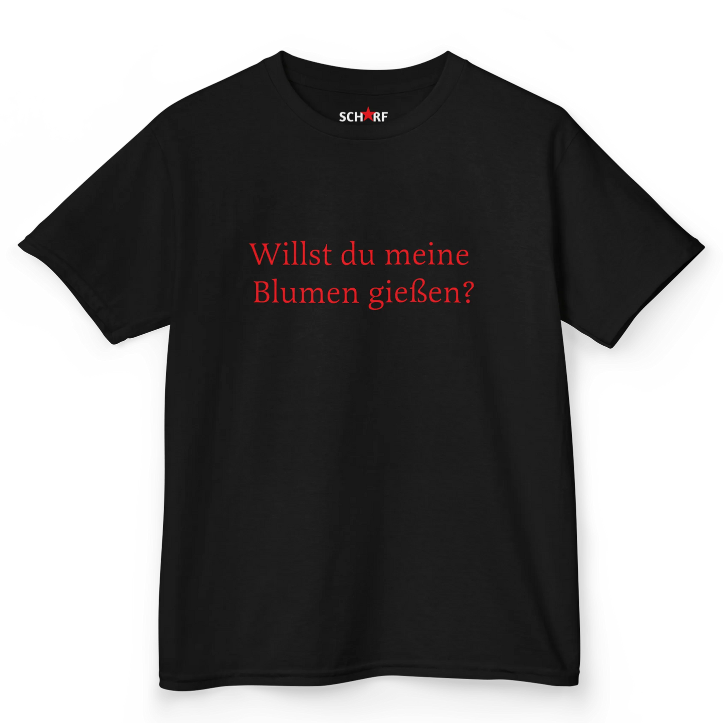 willst du meine blumen gießen? baby tee