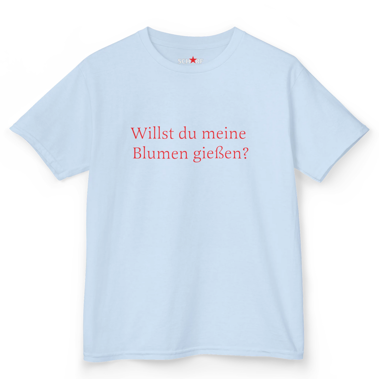 willst du meine blumen gießen? baby tee